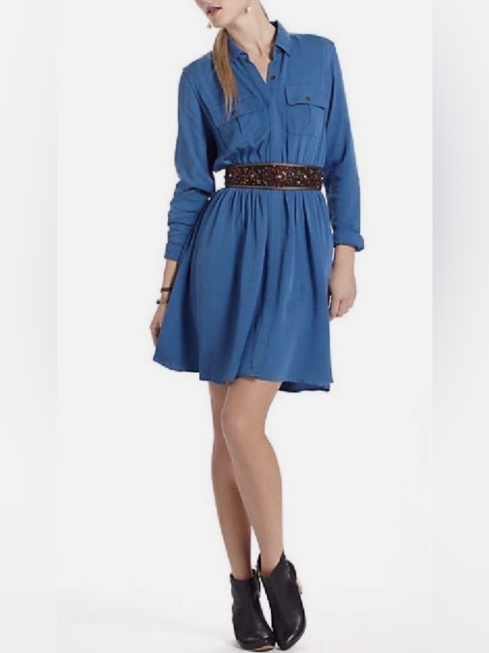 Anthropologie Maeve Dakota Shirt Dress